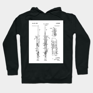 Bassoon Patent - Musician Classical Music Art - White Hoodie